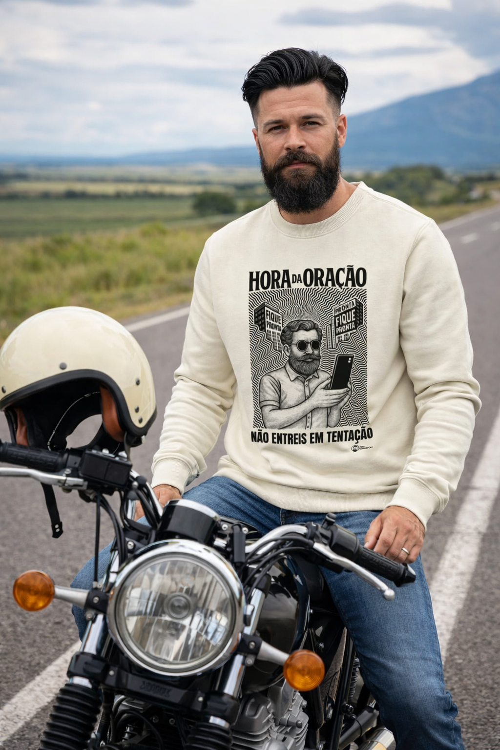 BLUSA MOLETOM HORA DA ORAÇÃO