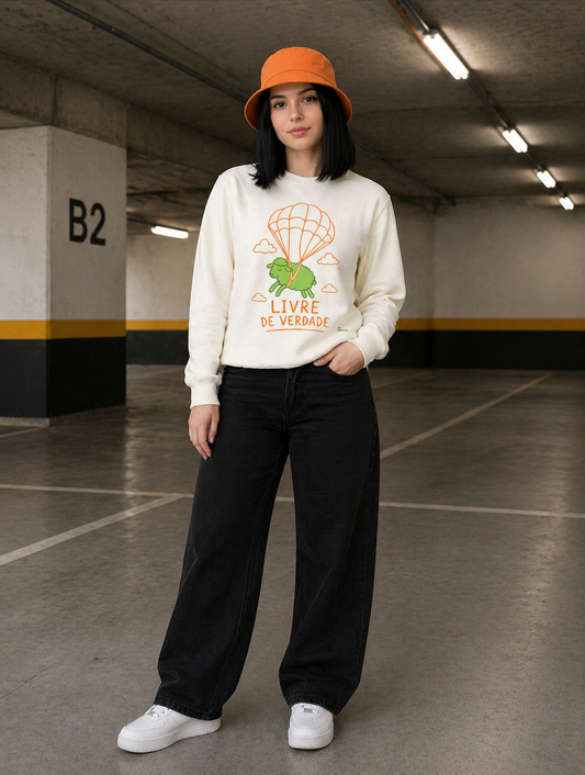 BLUSA GOSPEL MOLETOM LIVRE DE VERDADE