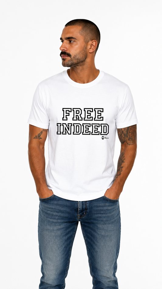 CAMISETA GOSPEL FREE INDEED (REALMENTE LIVRES)