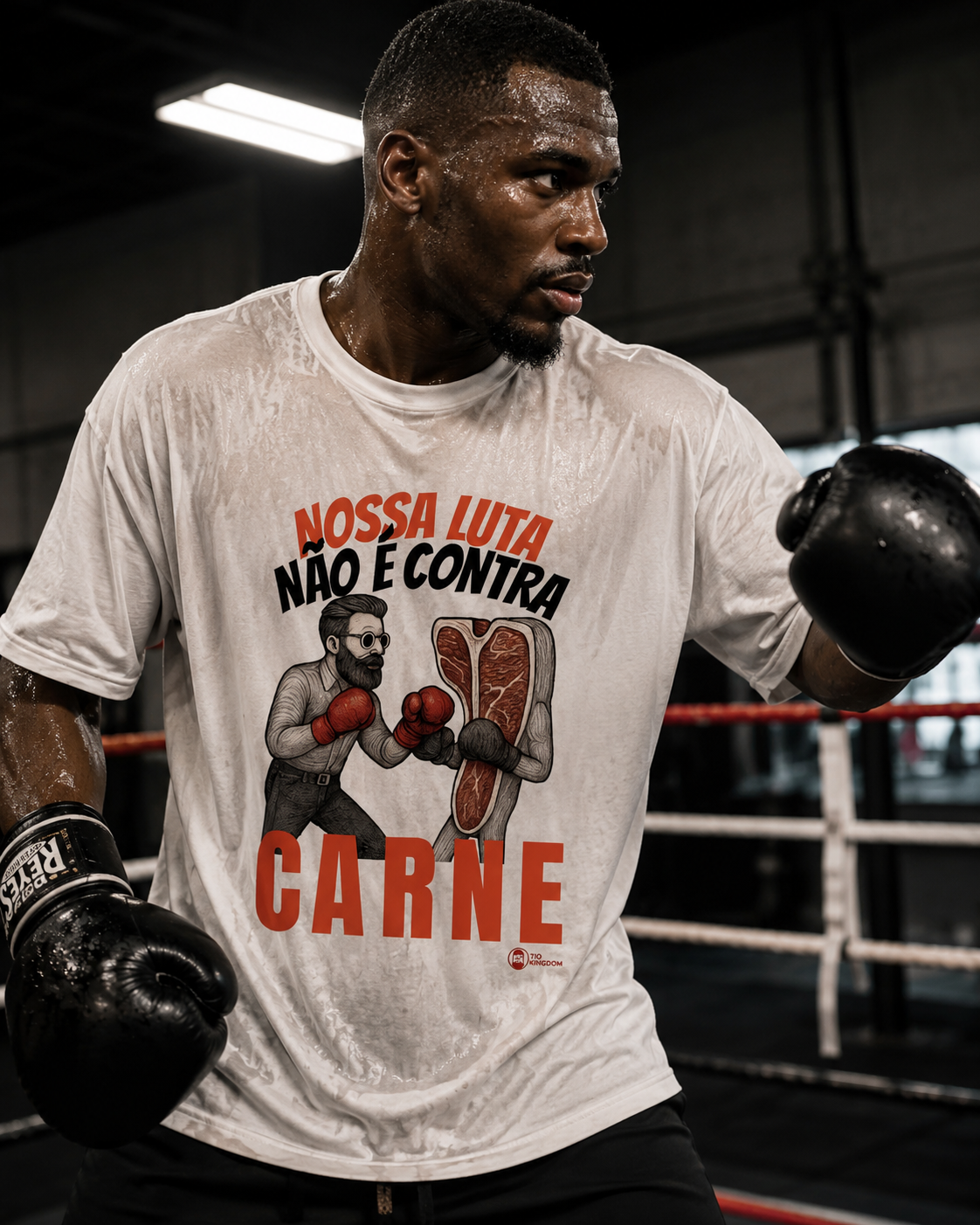 CAMISETA GOSPEL OVERSIZED CONTRA CARNE