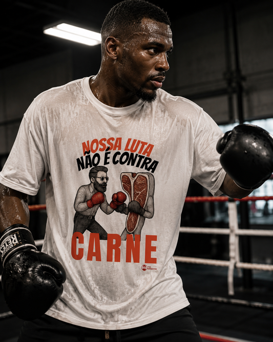 CAMISETA GOSPEL OVERSIZED CONTRA CARNE