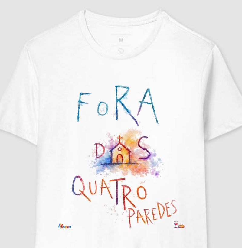 Camiseta Aquarela Fora das Quatro Paredes - Tio Kingdom