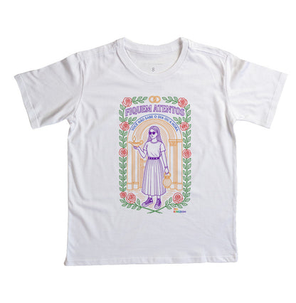CAMISETA INFANTIL GOSPEL FIQUEM ATENTOS KINGDOM VIBES