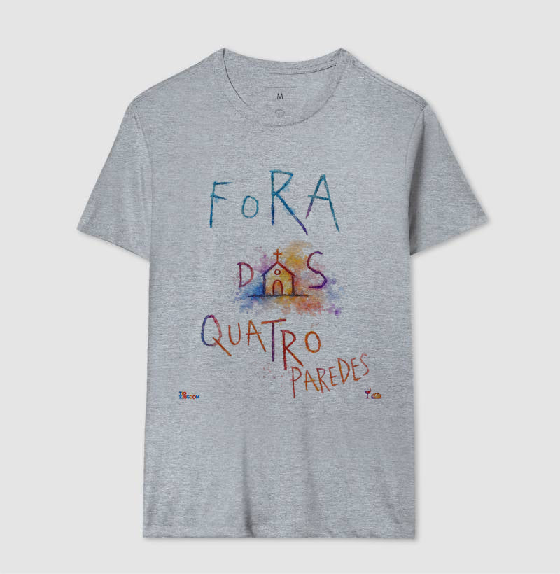Camiseta Aquarela Fora das Quatro Paredes - Tio Kingdom