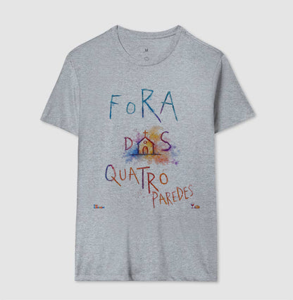 Camiseta Aquarela Fora das Quatro Paredes - Tio Kingdom
