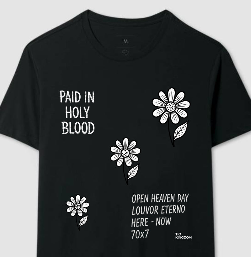 Camiseta Feminina Paid in Holy Blood | Moda Cristã Feminina