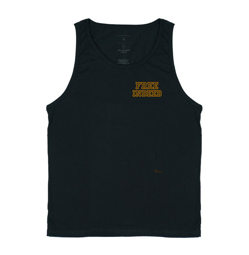 Camiseta Regata Minimalista Free Indeed Gospel