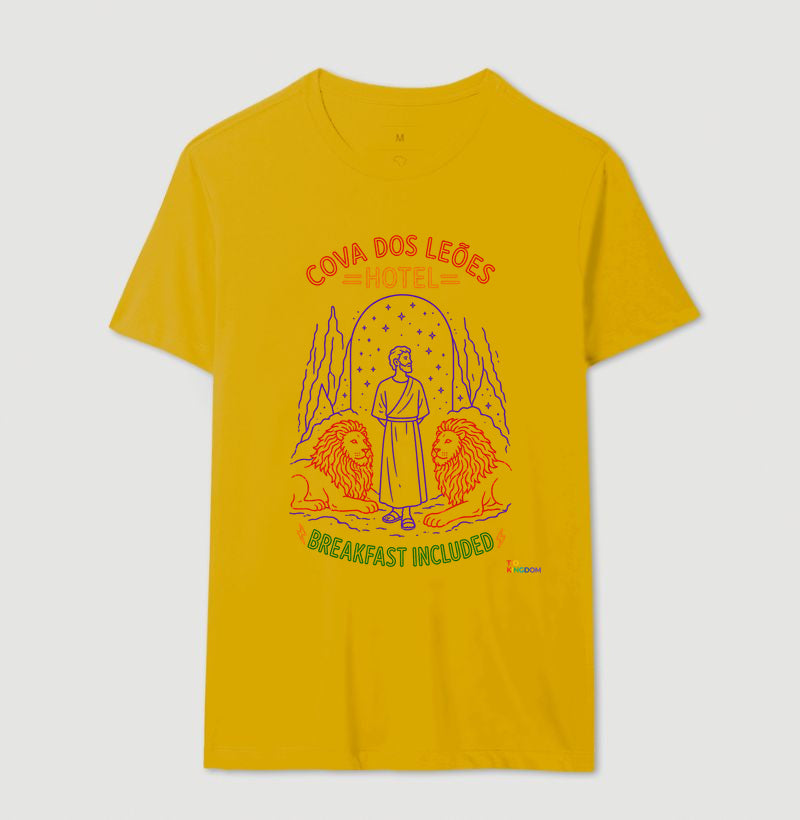 CAMISETA GOSPEL ADULTO COVA DOS LEÕES HOTEL KINGDOM VIBES