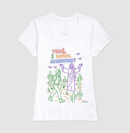 CAMISETA GOSPEL ADULTO TOMÉ E JESUS KINGDOM VIBES