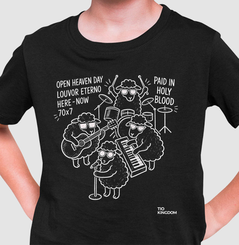 Camiseta Gospel Infantil Cristã Open Heaven