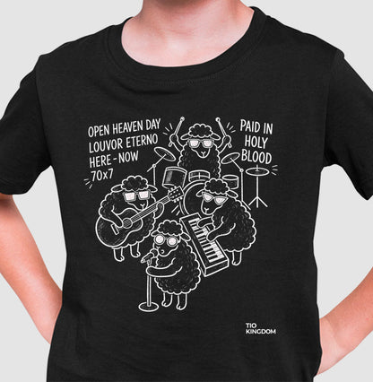 Camiseta Gospel Infantil Cristã Open Heaven