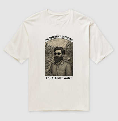 CAMISETA CRISTÃ OVERSIZED THE SHEPHERD