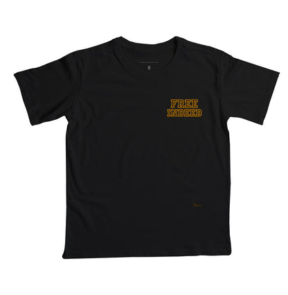 Camiseta Infantil Minimalista Free Indeed Gospel