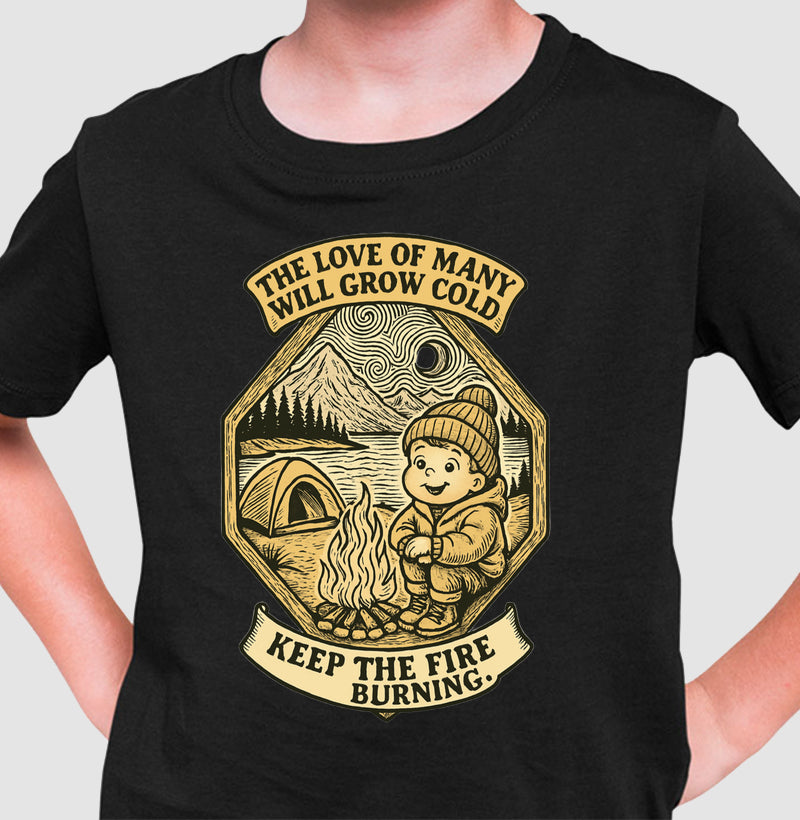 CAMISETA INFANTIL KEEP THE FIRE BURNING