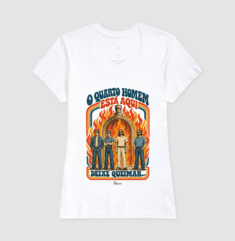 Camiseta Vintage O Quarto Homem - Fornalha