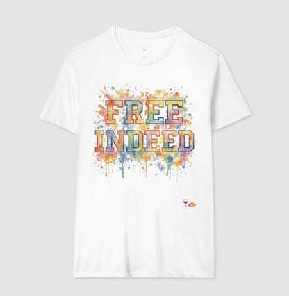 Camiseta Free Indeed Aquarela