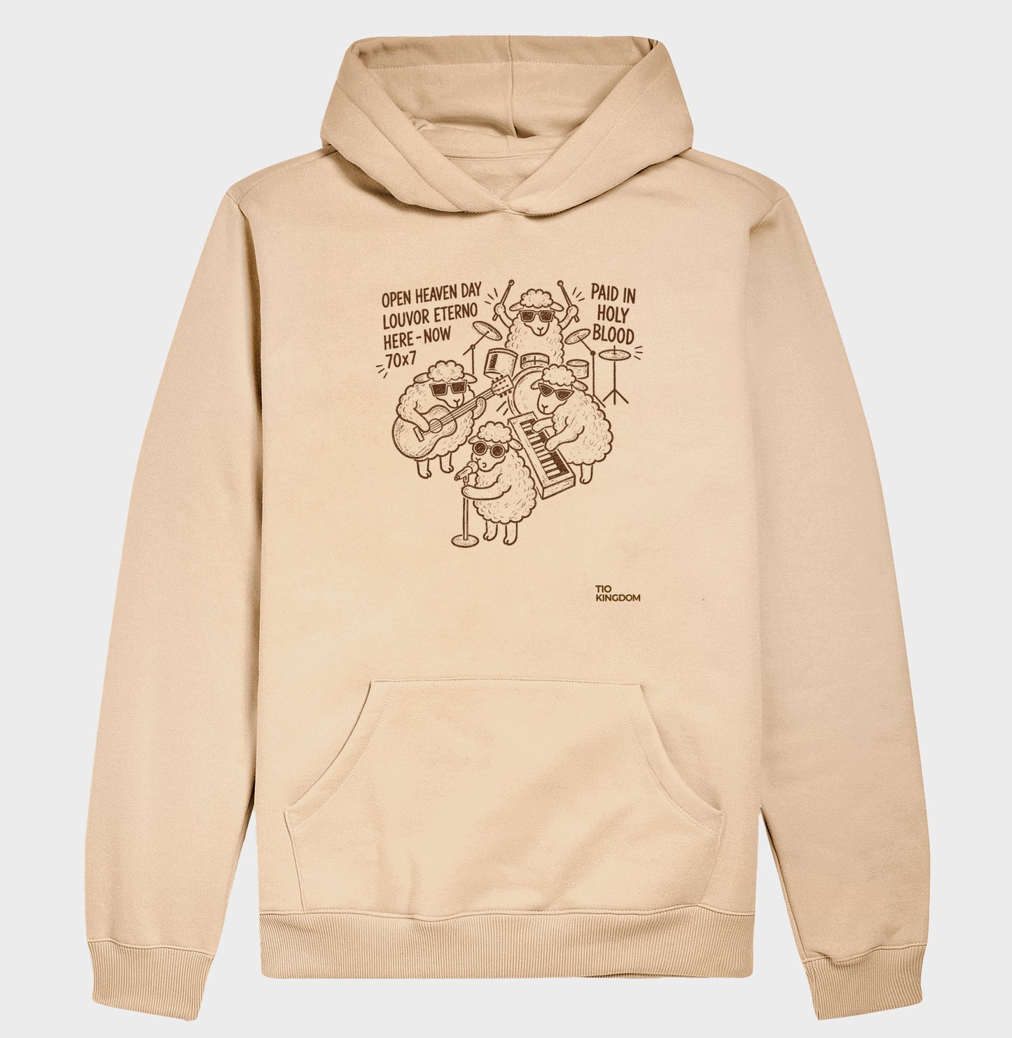 Blusa Moletom Gospel Com Capuz Louvor Eterno Open Heaven