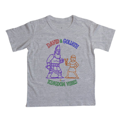 CAMISETA INFANTIL GOSPEL DAVID AND GOLIATH KINGDOM VIBES