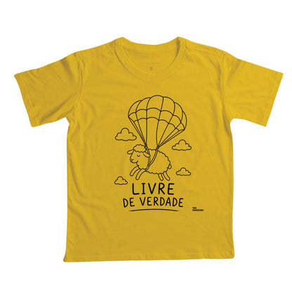 CAMISETA INFANTIL GOSPEL LIVRE DE VERDADE