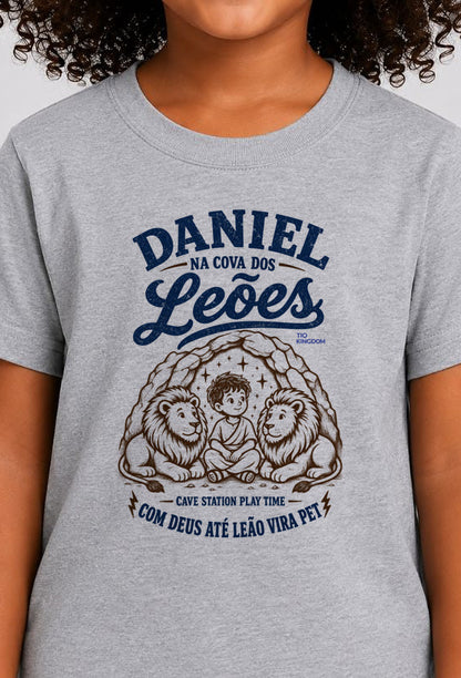 Camiseta Infantil Cova dos Leões Vintage Style