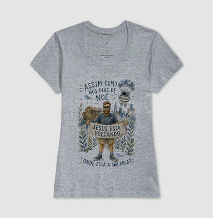 Camiseta Alerta de Noé Aquarela - Tio Kingdom