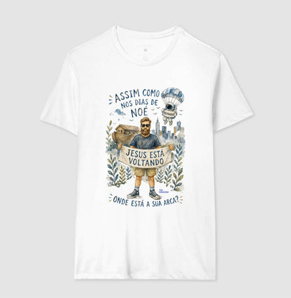 Camiseta Alerta de Noé Aquarela - Tio Kingdom