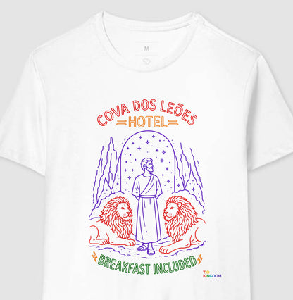 CAMISETA GOSPEL ADULTO COVA DOS LEÕES HOTEL KINGDOM VIBES