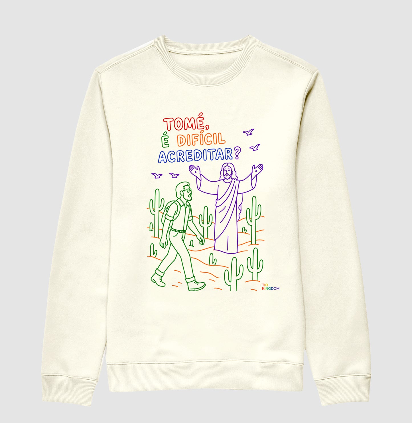 BLUSA GOSPEL TOMÉ E JESUS KINGDOM VIBES