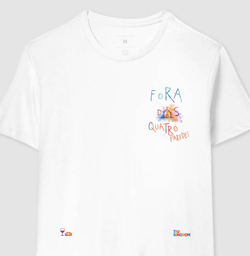 Camiseta Fora das Quatro Paredes – Coleção Aquarela Tio Kingdom