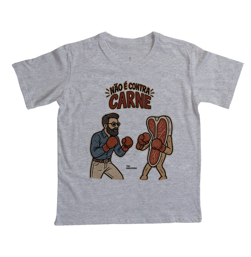 Camiseta Gospel Infantil Retro Éfesios 6 Contra Carne
