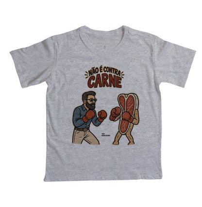 Camiseta Gospel Infantil Retro Éfesios 6 Contra Carne