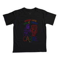 CAMISETA INFANTIL GOSPEL CONTRA CARNE KINGDOM VIBES