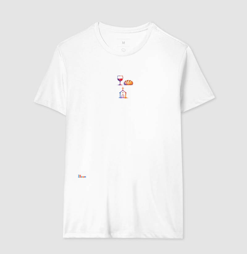 Camiseta Comunhão, Pão e Vinho  – Coleção Aquarela Tio Kingdom