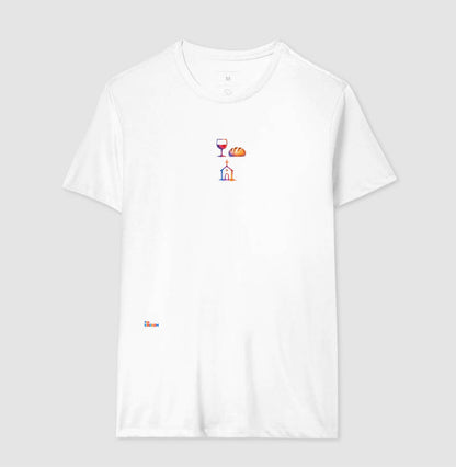 Camiseta Comunhão, Pão e Vinho  – Coleção Aquarela Tio Kingdom
