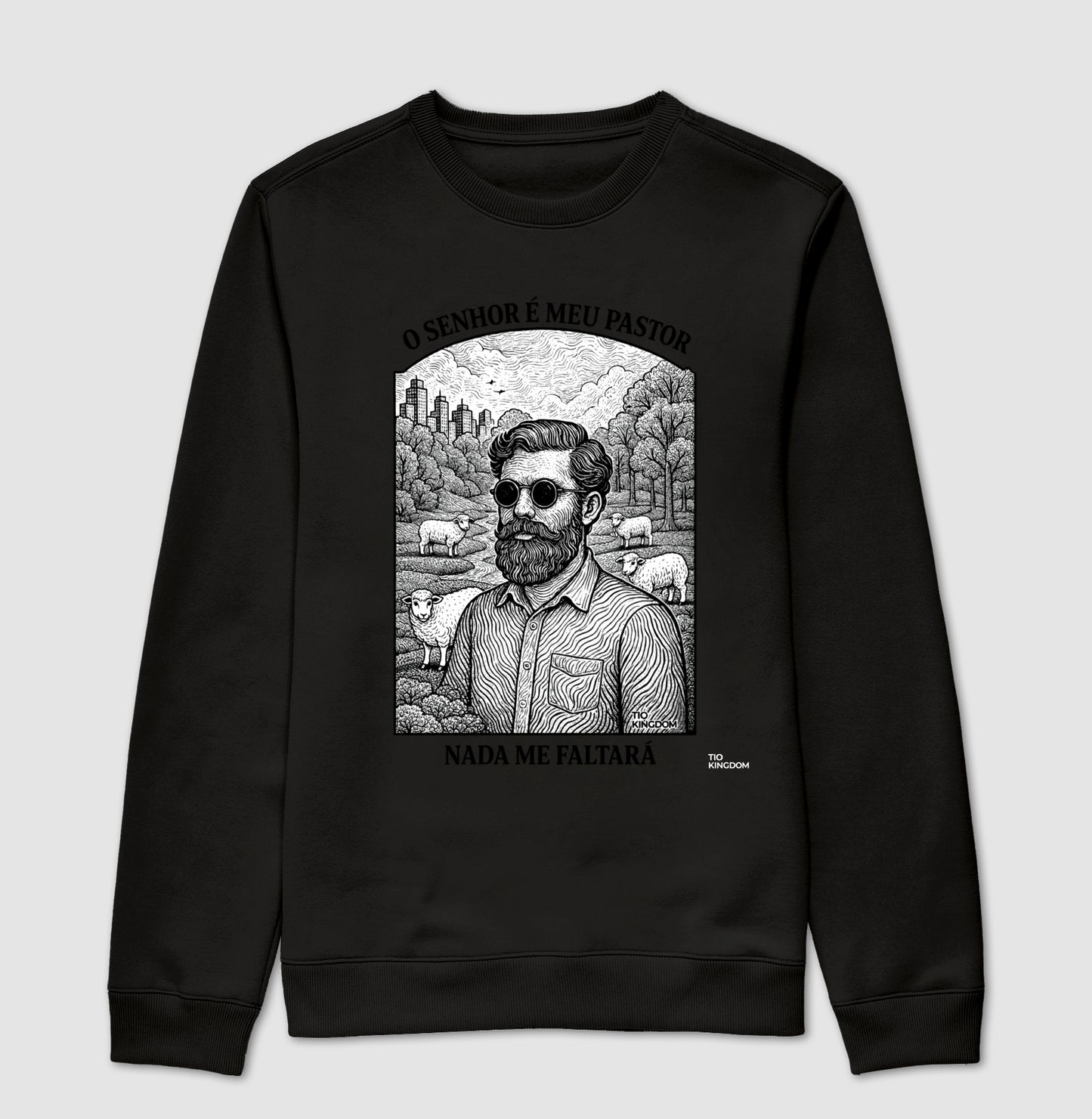 BLUSA MOLETOM O SENHOR É MEU PASTOR