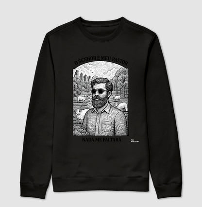 BLUSA MOLETOM O SENHOR É MEU PASTOR