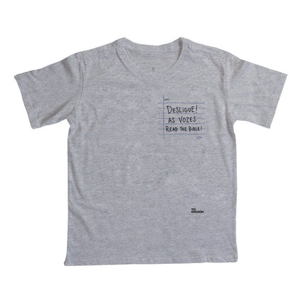 Camiseta Infantil Desligue as Vozes Pocket Style