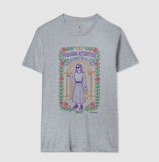 CAMISETA GOSPEL ADULTO FIQUEM ATENTOS KINGDOM VIBES