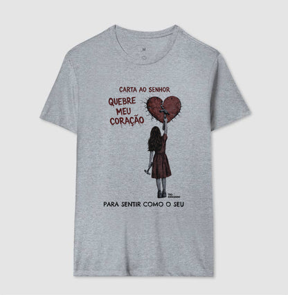 CAMISETA GOSPEL CARTA AO SENHOR - CORAÇÃO QUEBRADO