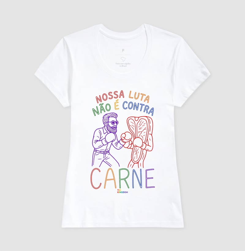 CAMISETA GOSPEL ADULTO CONTRA CARNE KINGDOM VIBES