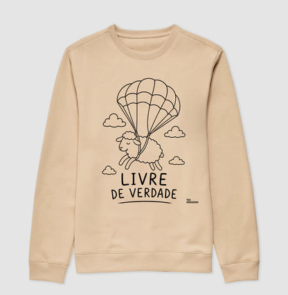 BLUSA GOSPEL MOLETOM LIVRE DE VERDADE