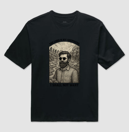 CAMISETA CRISTÃ OVERSIZED THE SHEPHERD