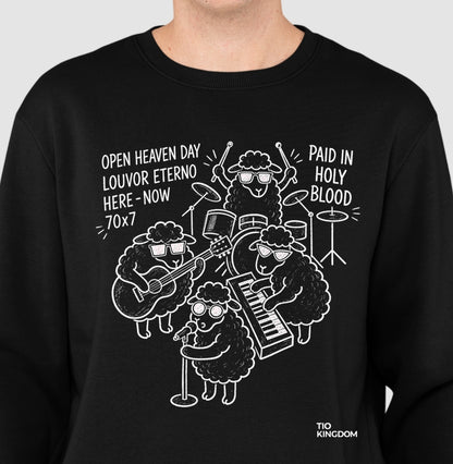 BLUSA DE MOLETOM GOSPEL CRISTÃ OPEN HEAVEN