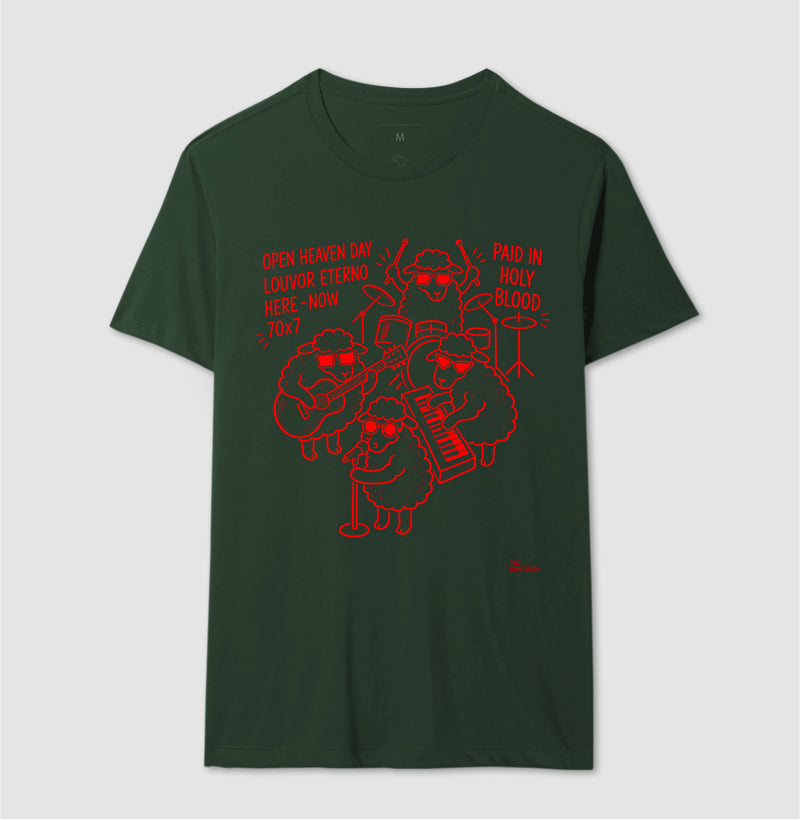 Camiseta Cristã Open Heaven - Louvor Eterno | Moda Gospel Streetwear