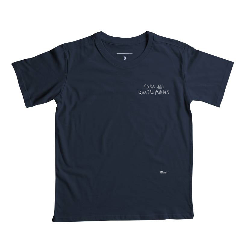Camiseta Infantil Minimalista Fora das 4 Paredes
