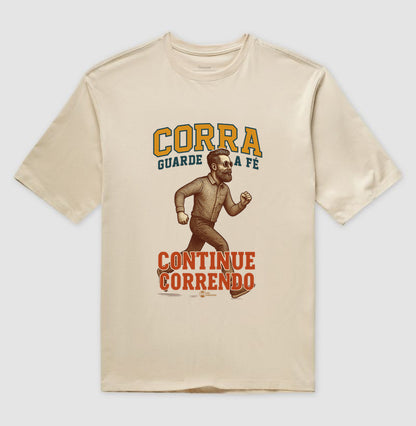 CAMISETA OVERSIZED CRISTÃ GOSPEL CORRIDA DA FÉ