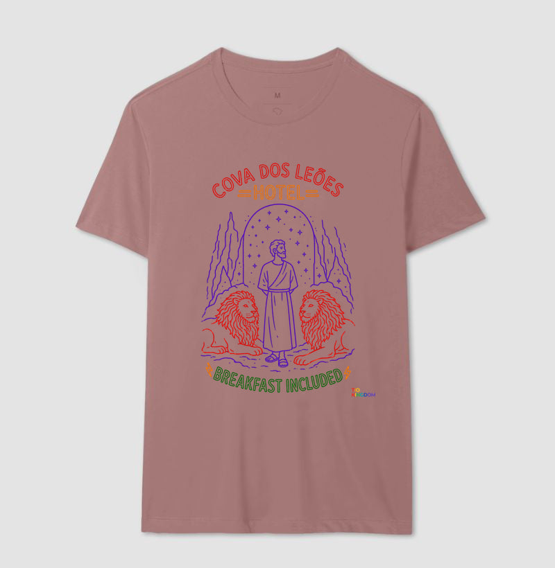 CAMISETA GOSPEL ADULTO COVA DOS LEÕES HOTEL KINGDOM VIBES