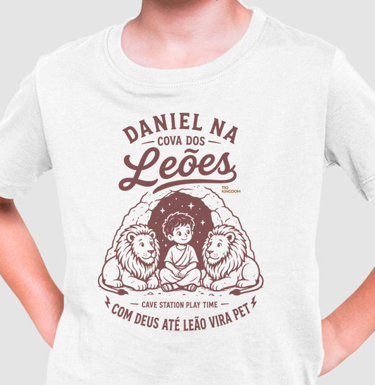 Camiseta Infantil Cova dos Leões