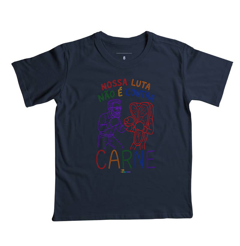 CAMISETA INFANTIL GOSPEL CONTRA CARNE KINGDOM VIBES