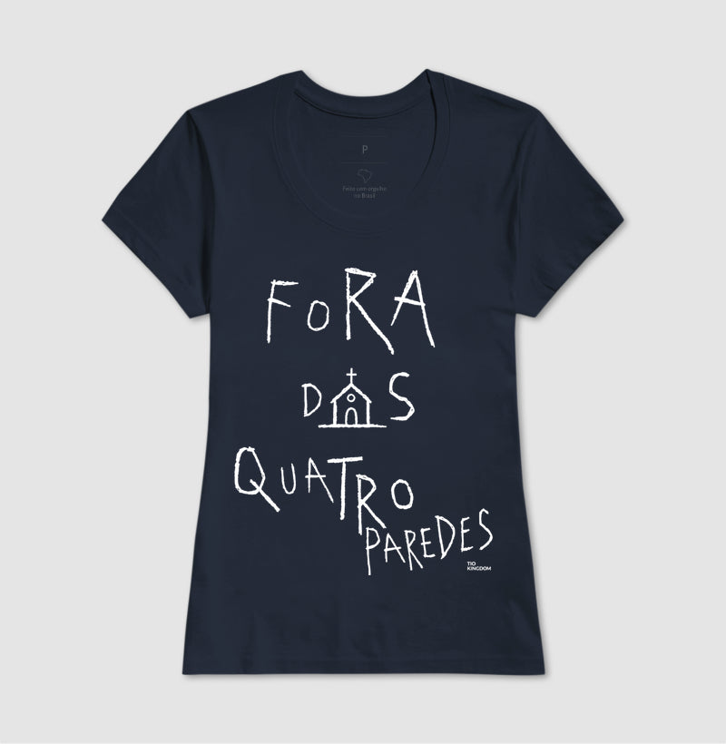 Camiseta Cristã Fora Das 4 Paredes Gospel Streetwear